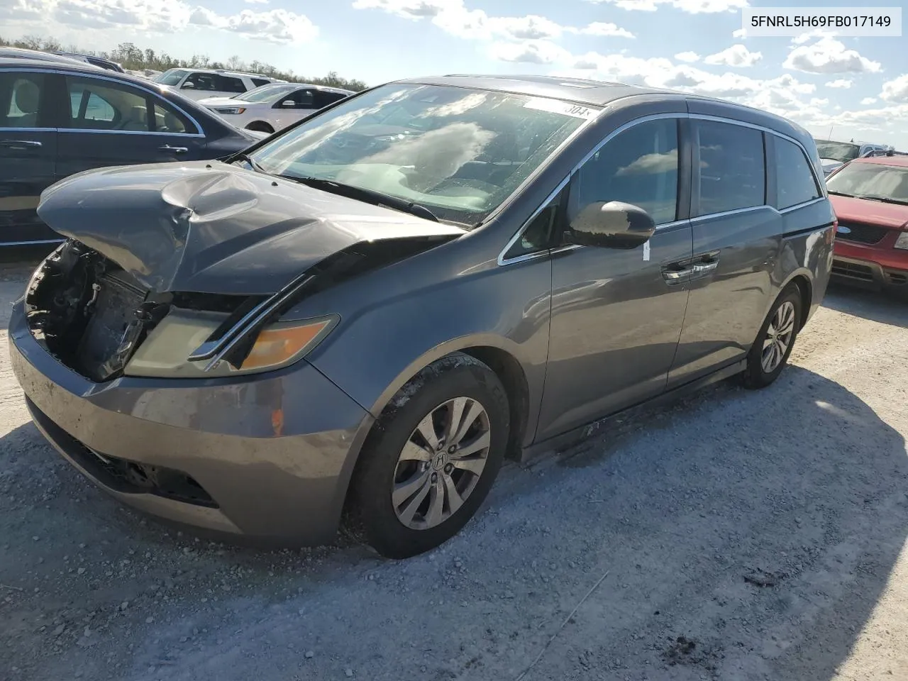 2015 Honda Odyssey Exl VIN: 5FNRL5H69FB017149 Lot: 77659304