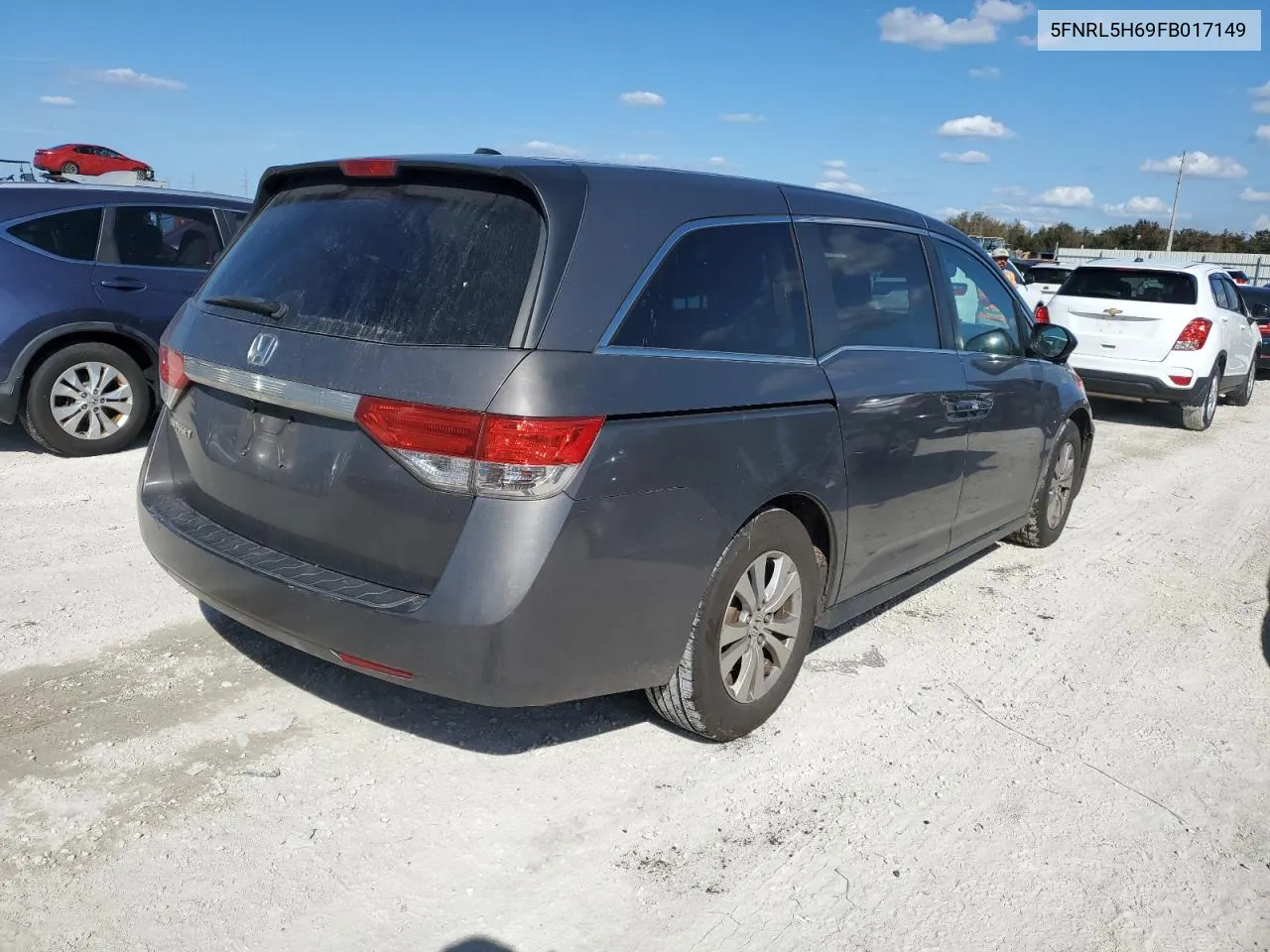 2015 Honda Odyssey Exl VIN: 5FNRL5H69FB017149 Lot: 77659304