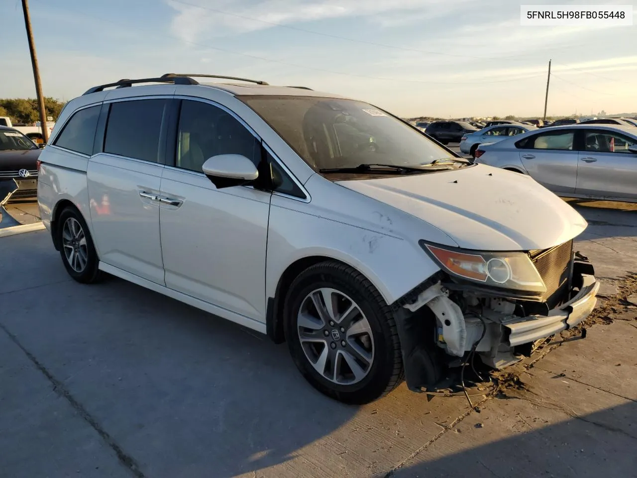 2015 Honda Odyssey Touring VIN: 5FNRL5H98FB055448 Lot: 78184684