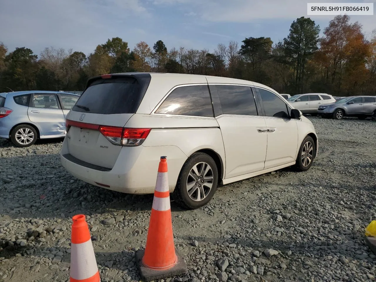 2015 Honda Odyssey Touring VIN: 5FNRL5H91FB066419 Lot: 78881184