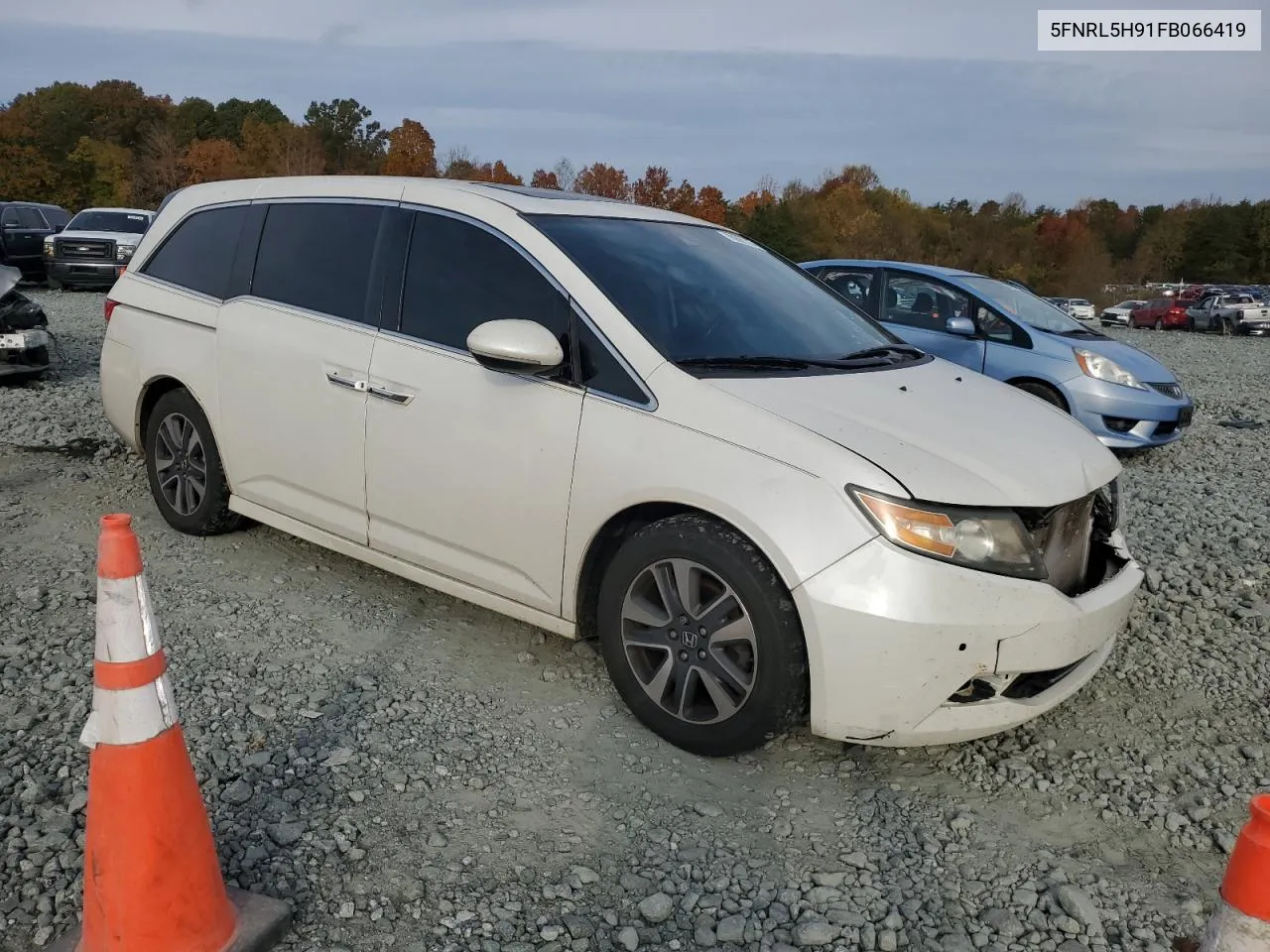 2015 Honda Odyssey Touring VIN: 5FNRL5H91FB066419 Lot: 78881184