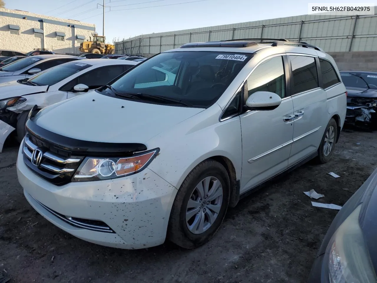 2015 Honda Odyssey Exl VIN: 5FNRL5H62FB042975 Lot: 79010404