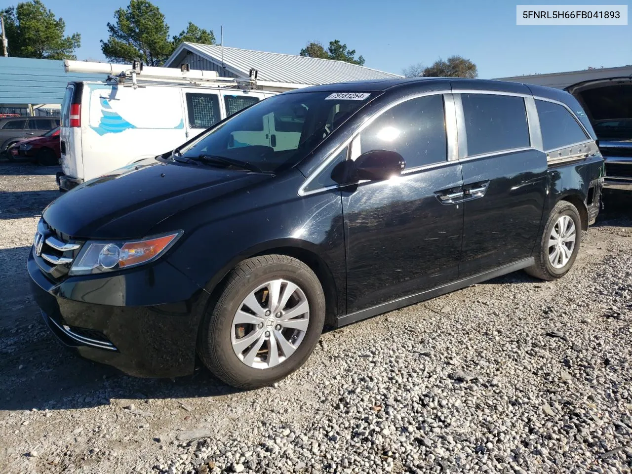 2015 Honda Odyssey Exl VIN: 5FNRL5H66FB041893 Lot: 79181254