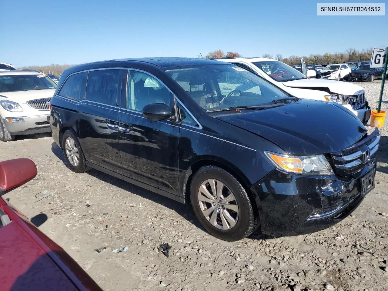 2015 Honda Odyssey Exl VIN: 5FNRL5H67FB064552 Lot: 79410464