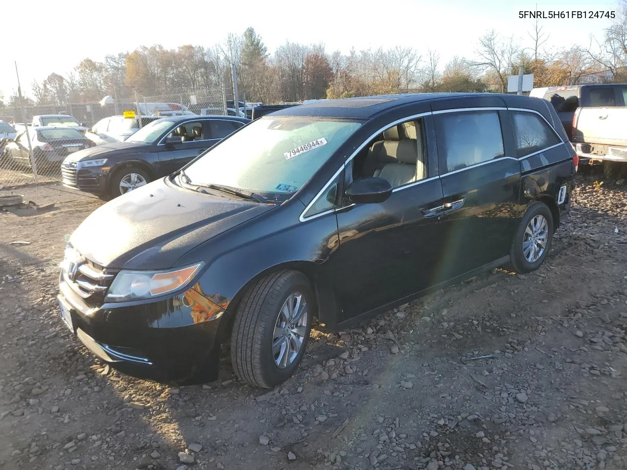 2015 Honda Odyssey Exl VIN: 5FNRL5H61FB124745 Lot: 79446944