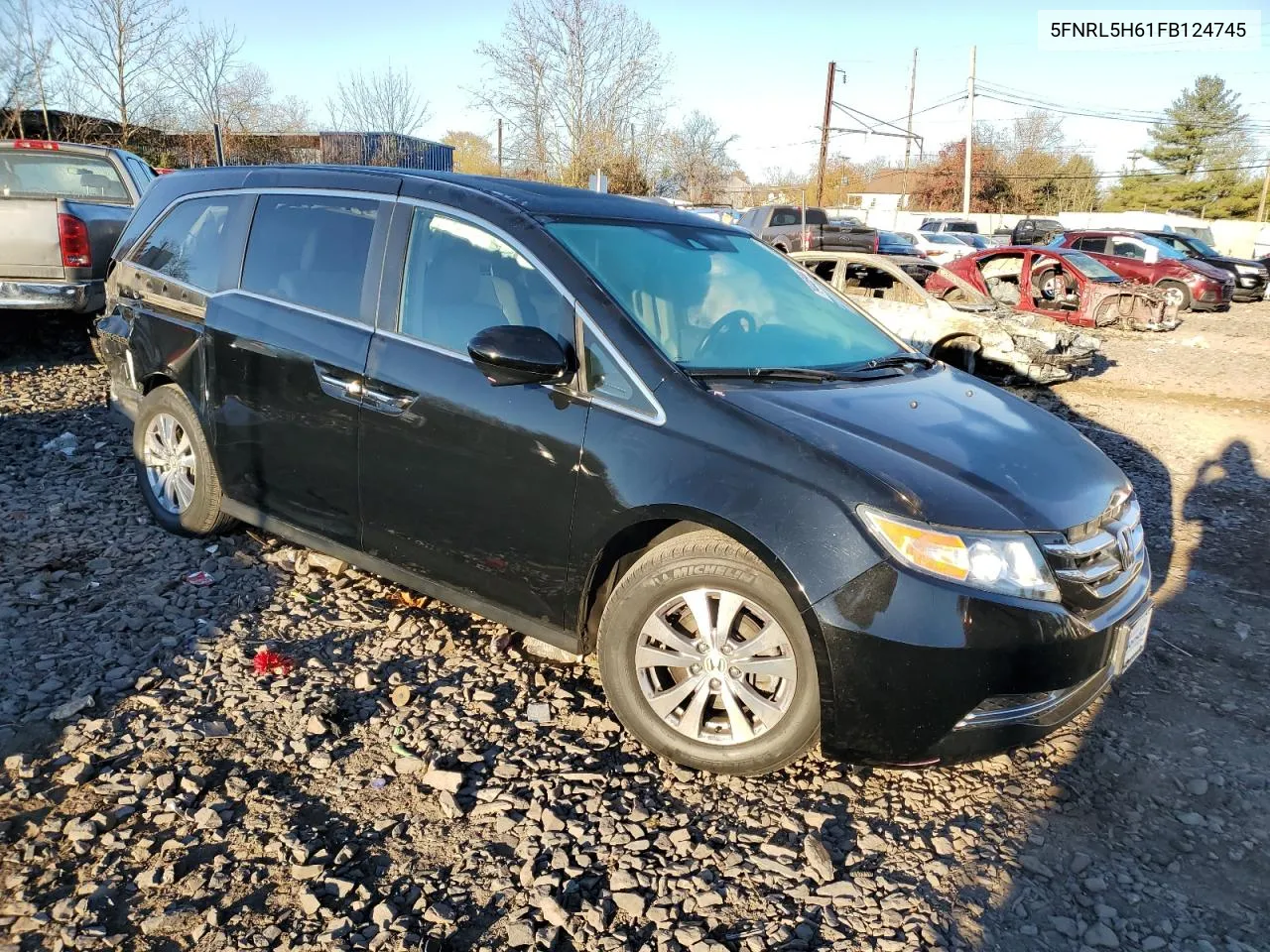 2015 Honda Odyssey Exl VIN: 5FNRL5H61FB124745 Lot: 79446944