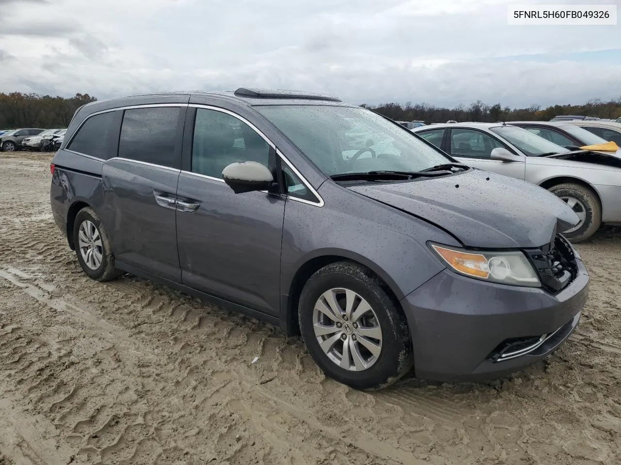 2015 Honda Odyssey Exl VIN: 5FNRL5H60FB049326 Lot: 79681134