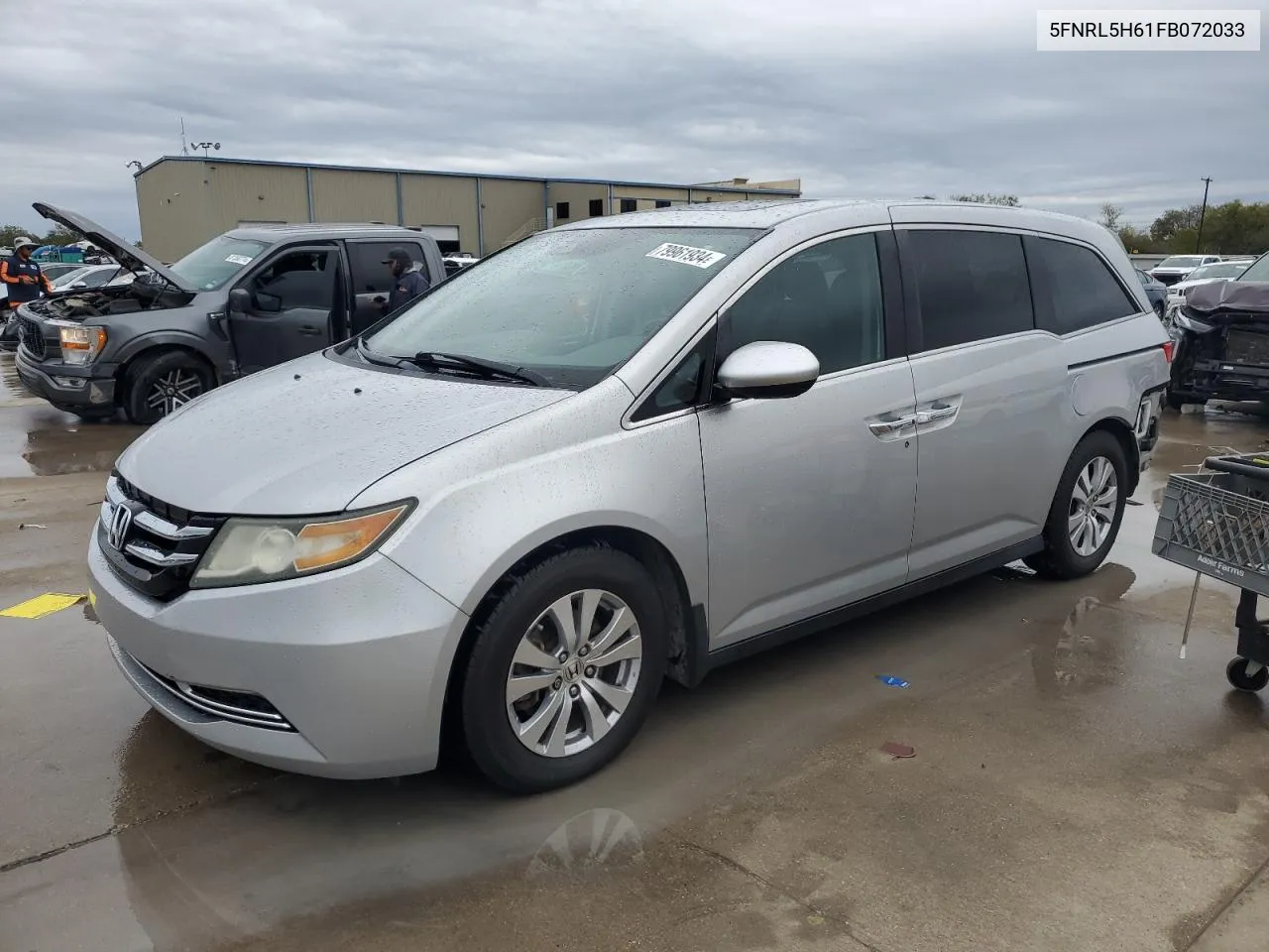 2015 Honda Odyssey Exl VIN: 5FNRL5H61FB072033 Lot: 79961934