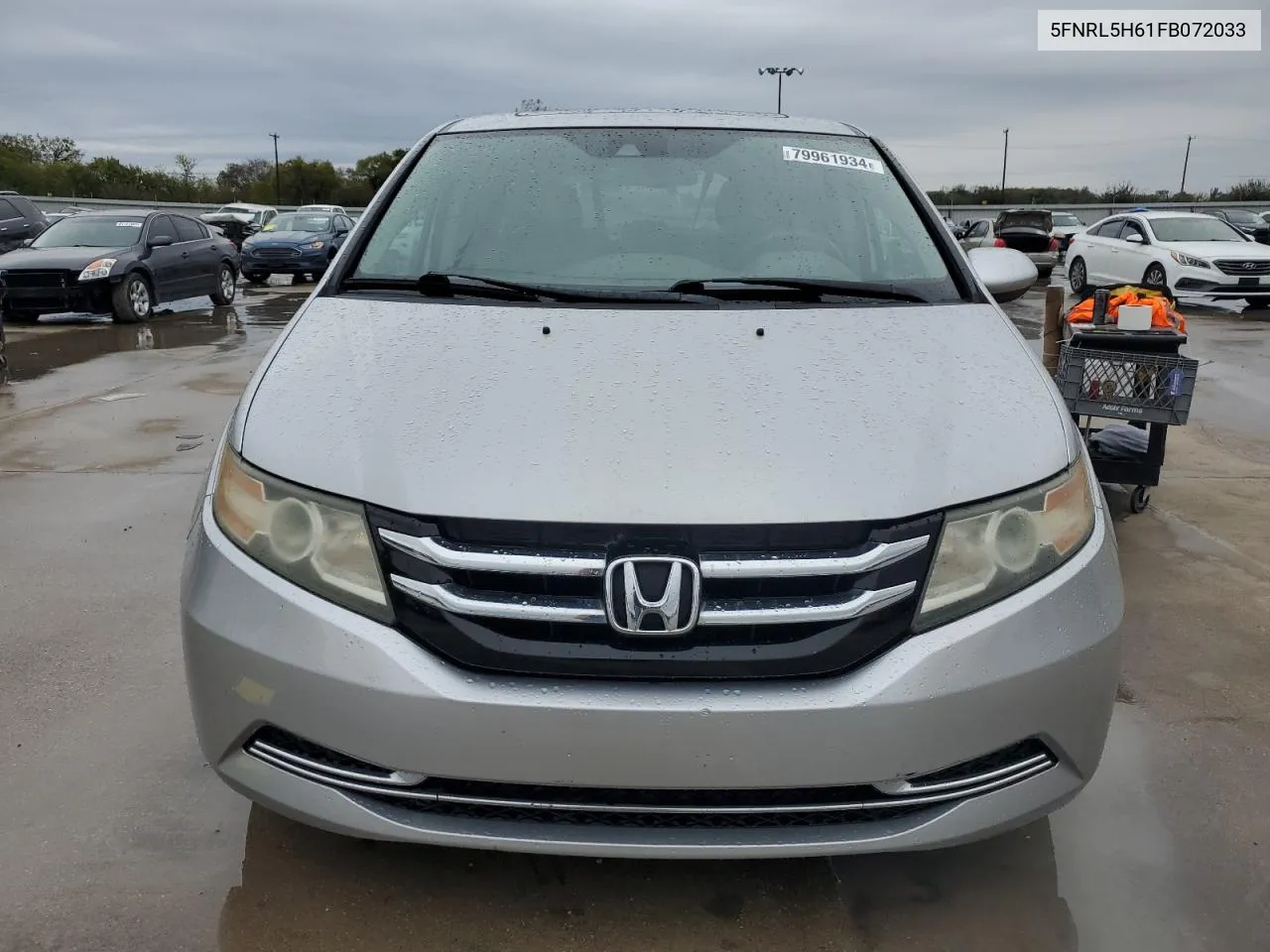 2015 Honda Odyssey Exl VIN: 5FNRL5H61FB072033 Lot: 79961934