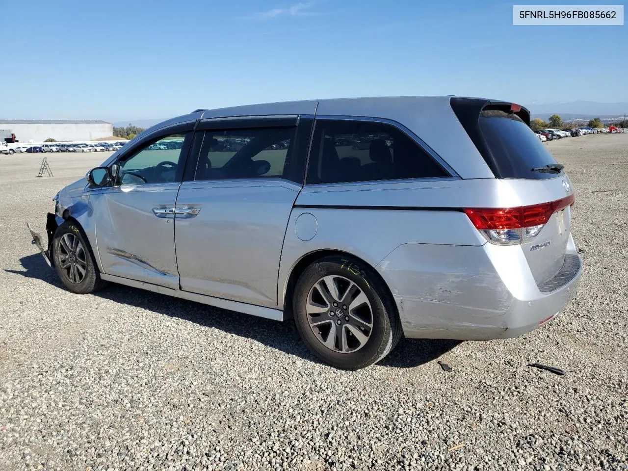 2015 Honda Odyssey Touring VIN: 5FNRL5H96FB085662 Lot: 80080094