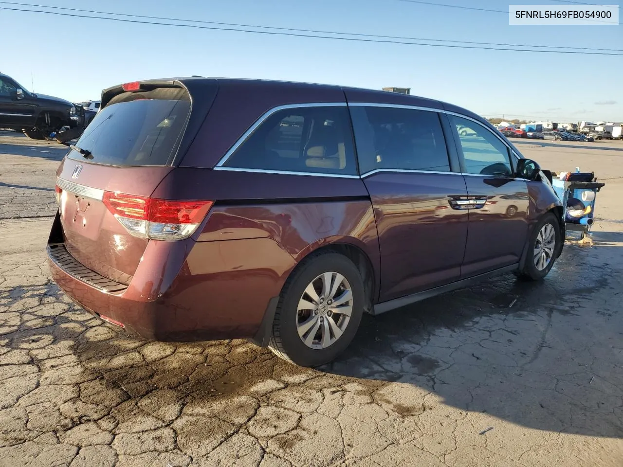 2015 Honda Odyssey Exl VIN: 5FNRL5H69FB054900 Lot: 81376134