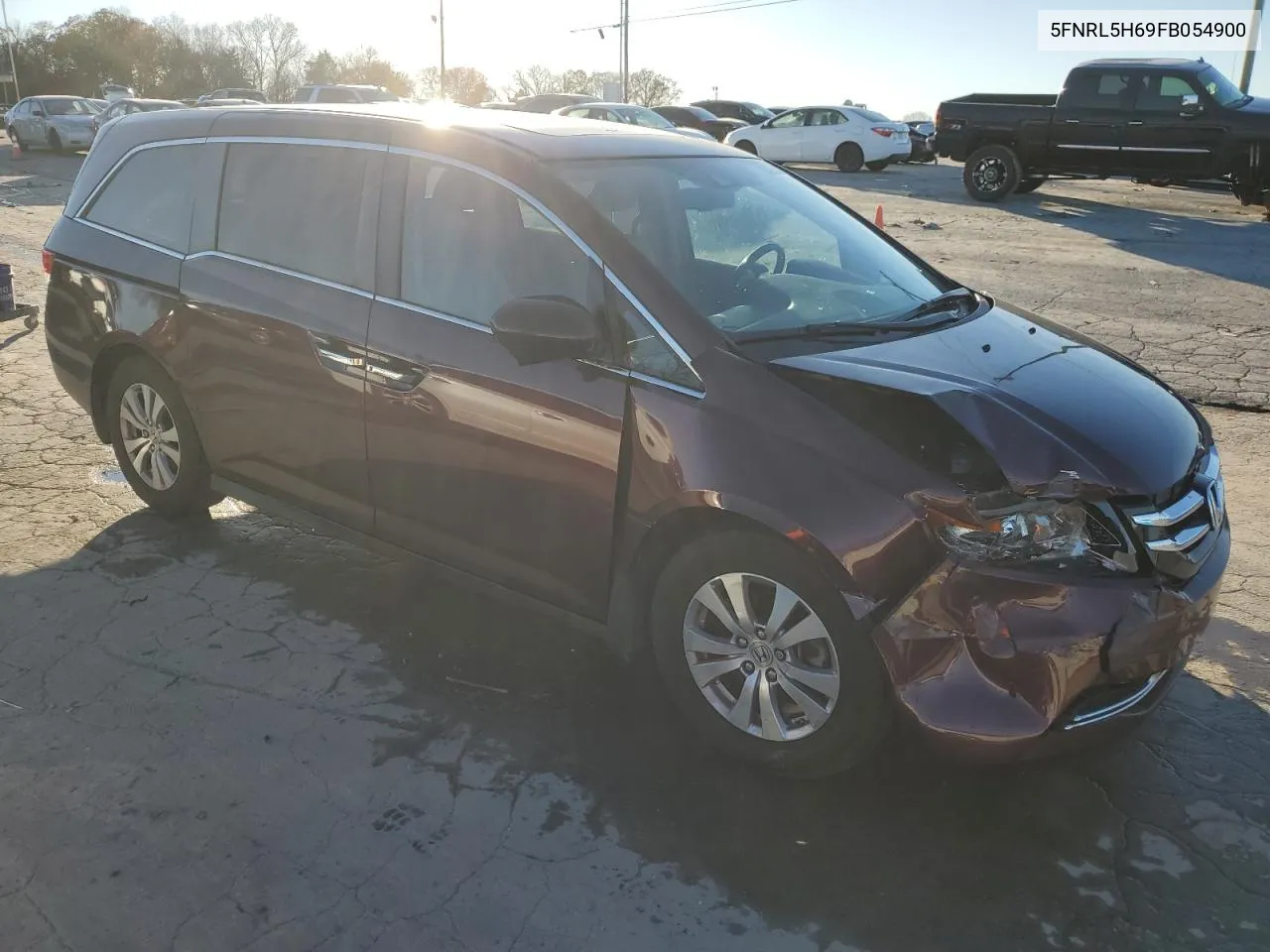 2015 Honda Odyssey Exl VIN: 5FNRL5H69FB054900 Lot: 81376134