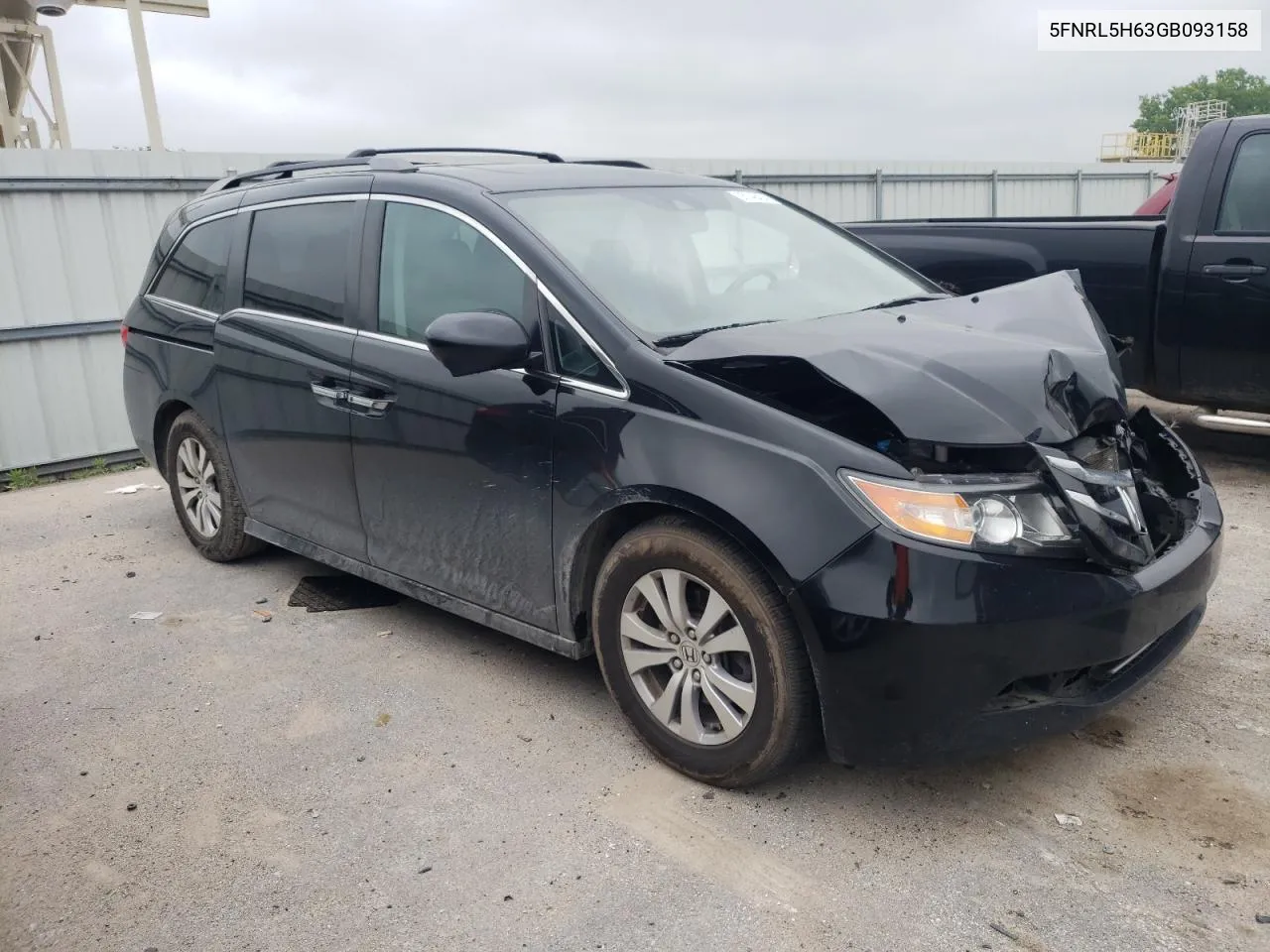 2016 Honda Odyssey Exl VIN: 5FNRL5H63GB093158 Lot: 55149404