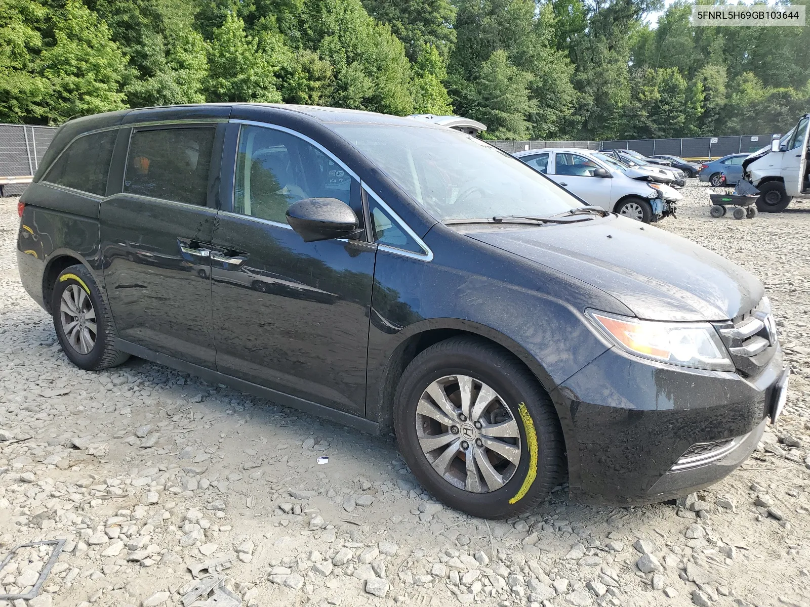 2016 Honda Odyssey Exl VIN: 5FNRL5H69GB103644 Lot: 59207254