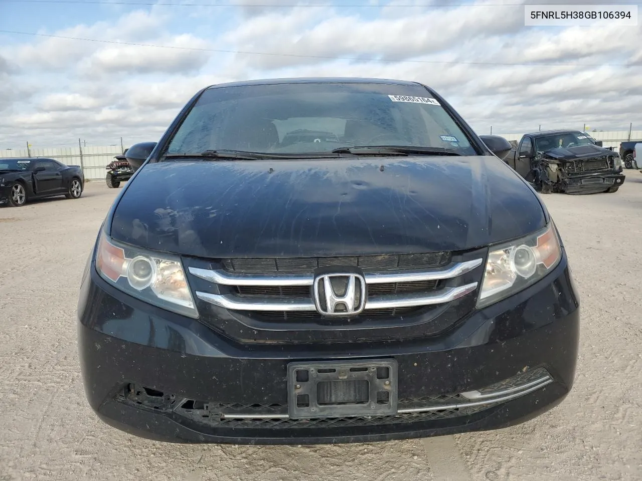 2016 Honda Odyssey Se VIN: 5FNRL5H38GB106394 Lot: 59865164