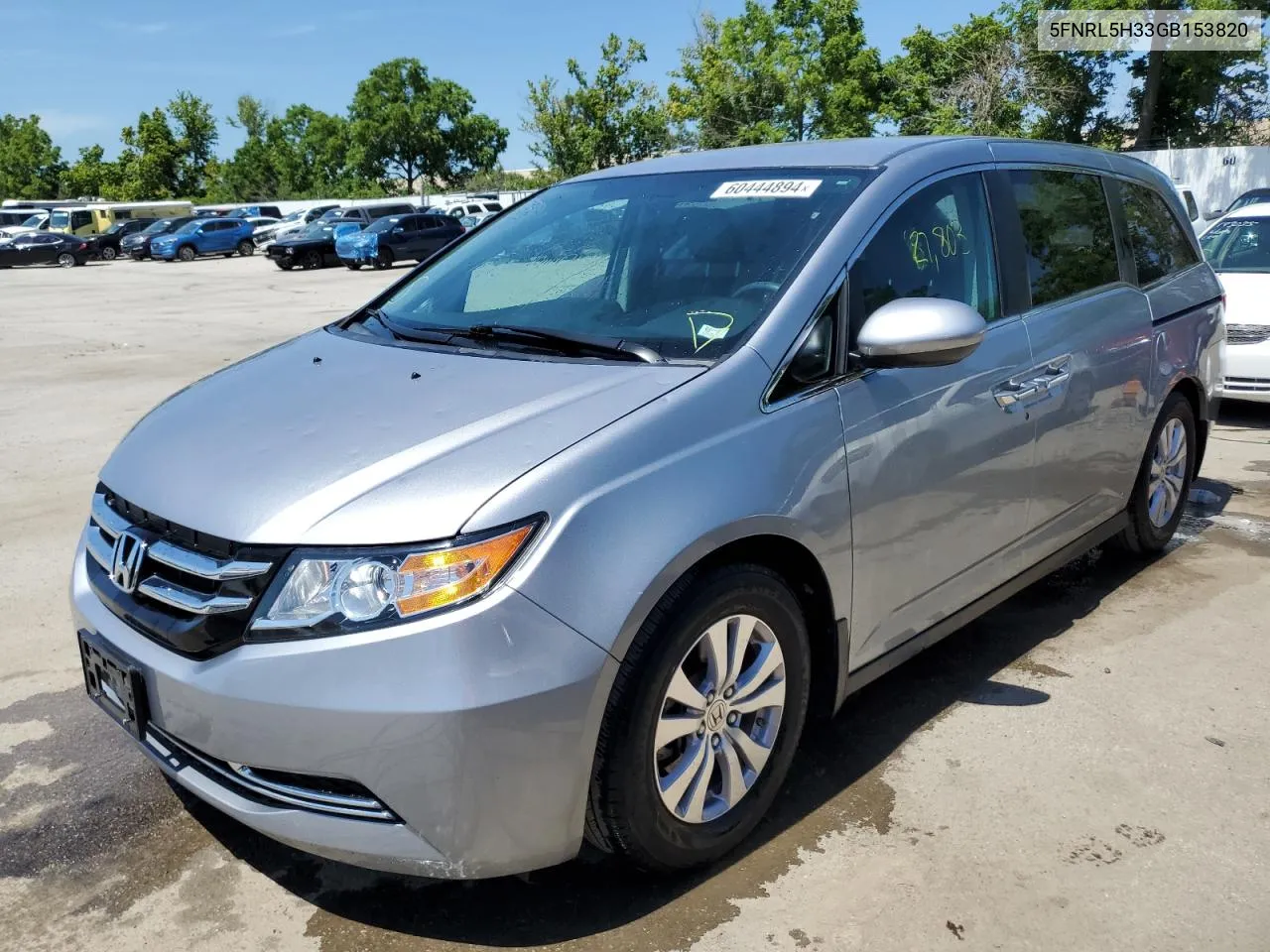 5FNRL5H33GB153820 2016 Honda Odyssey Se