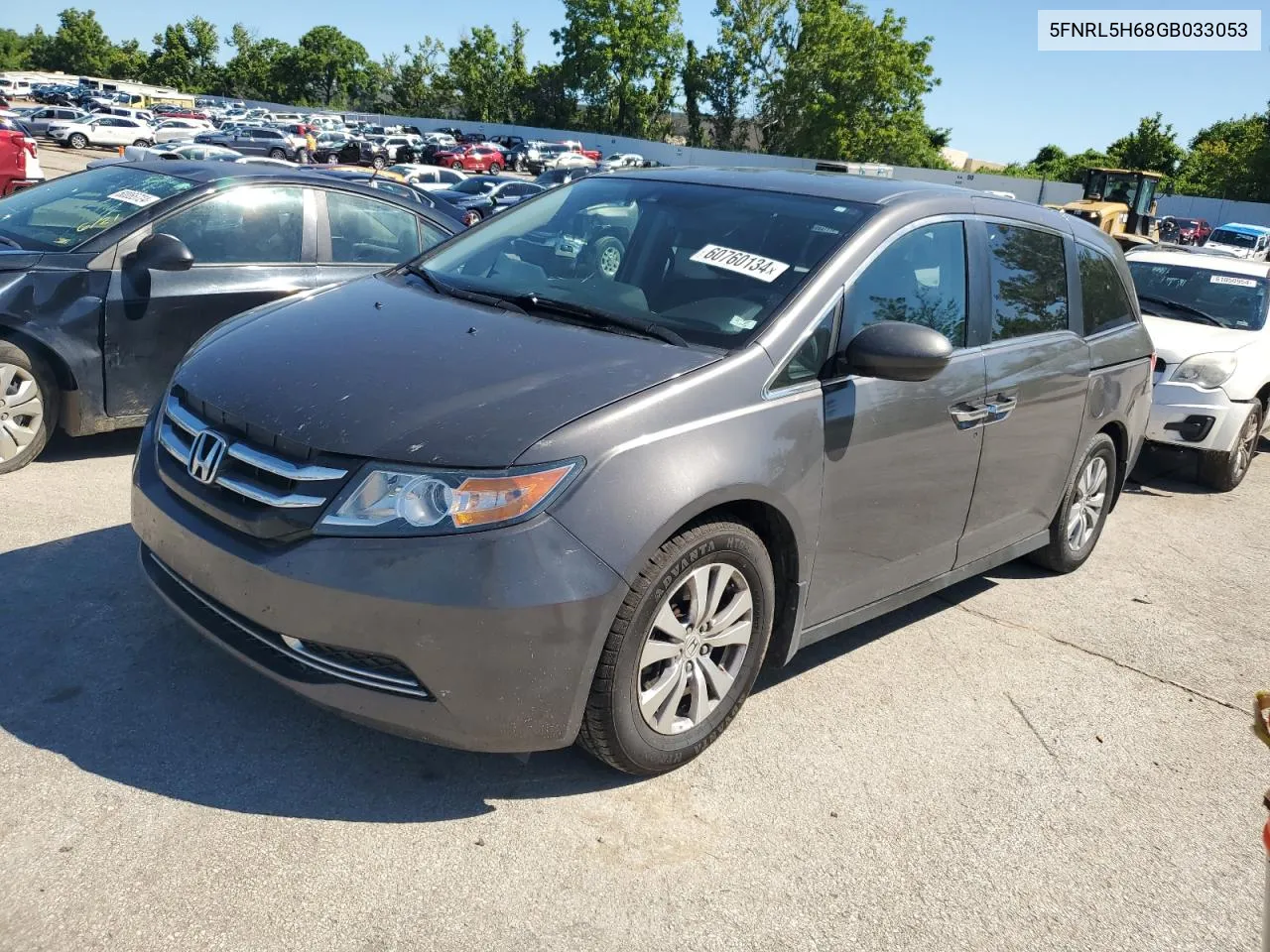 2016 Honda Odyssey Exl VIN: 5FNRL5H68GB033053 Lot: 60760134