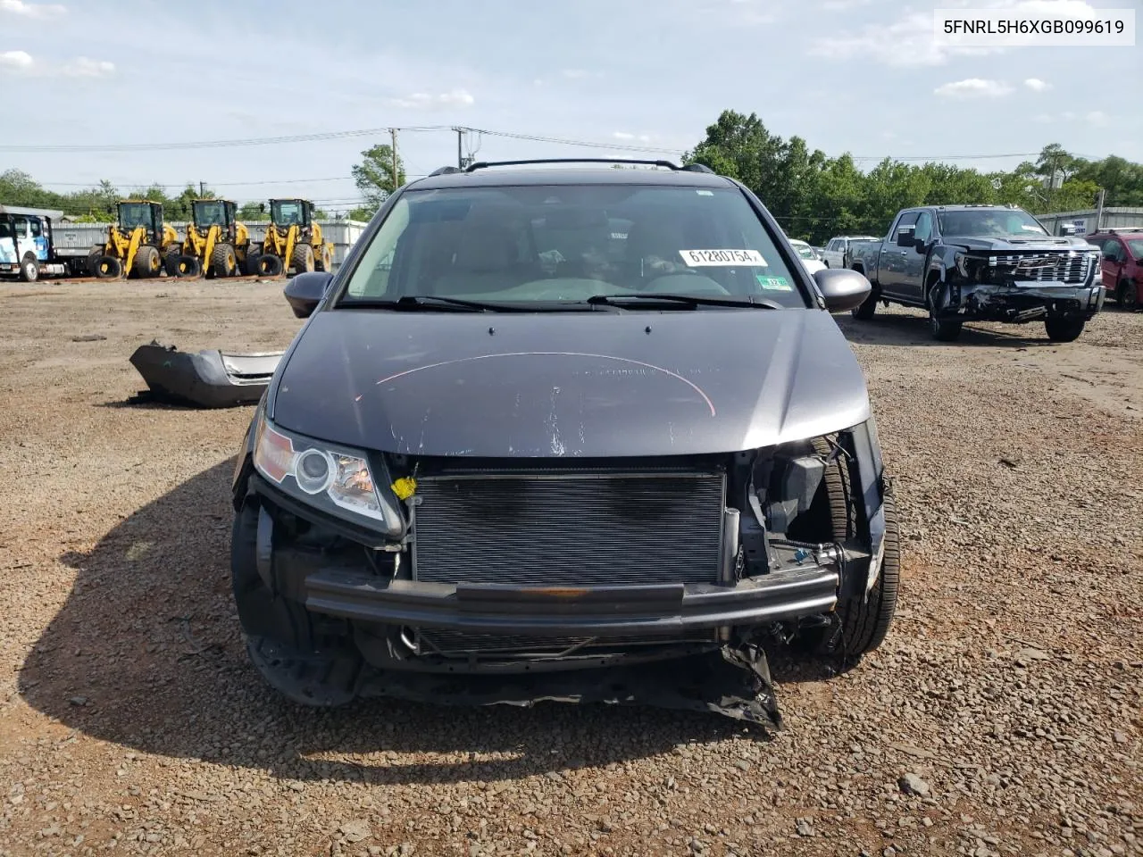 2016 Honda Odyssey Exl VIN: 5FNRL5H6XGB099619 Lot: 61280754