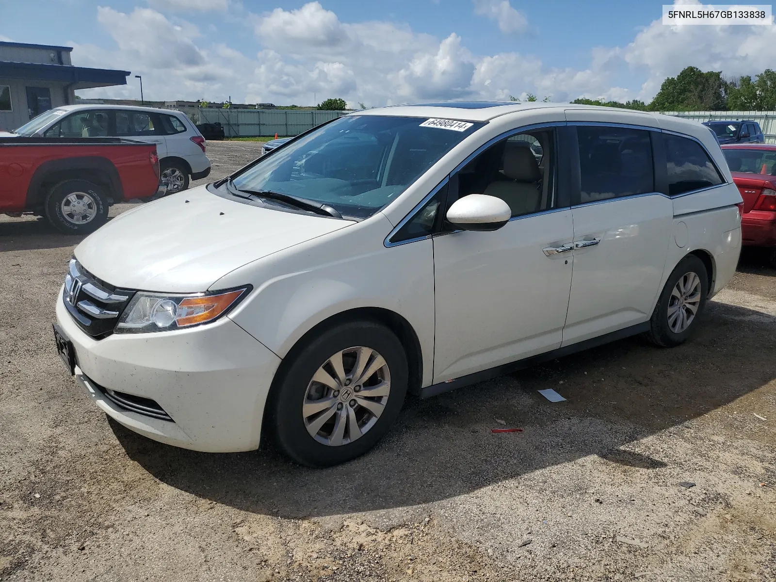 5FNRL5H67GB133838 2016 Honda Odyssey Exl