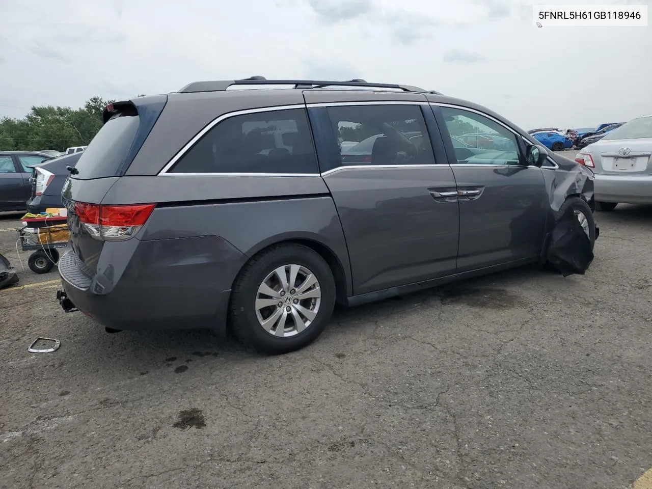 2016 Honda Odyssey Exl VIN: 5FNRL5H61GB118946 Lot: 65802454