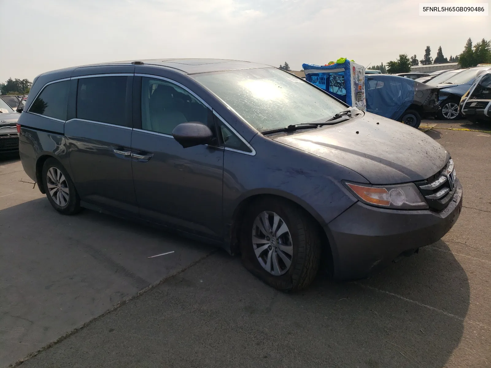 2016 Honda Odyssey Exl VIN: 5FNRL5H65GB090486 Lot: 66251074