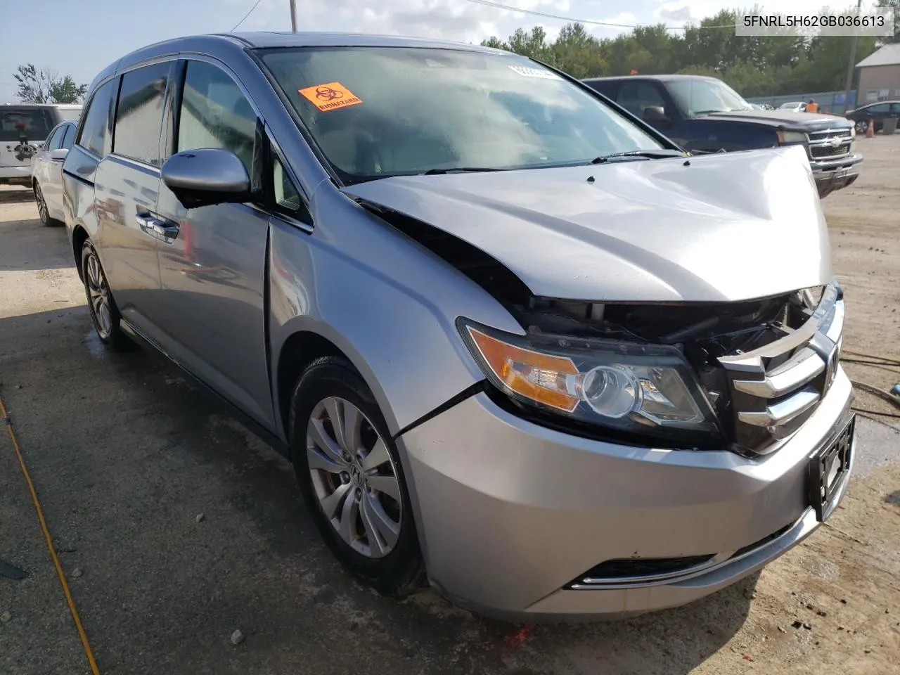 5FNRL5H62GB036613 2016 Honda Odyssey Exl