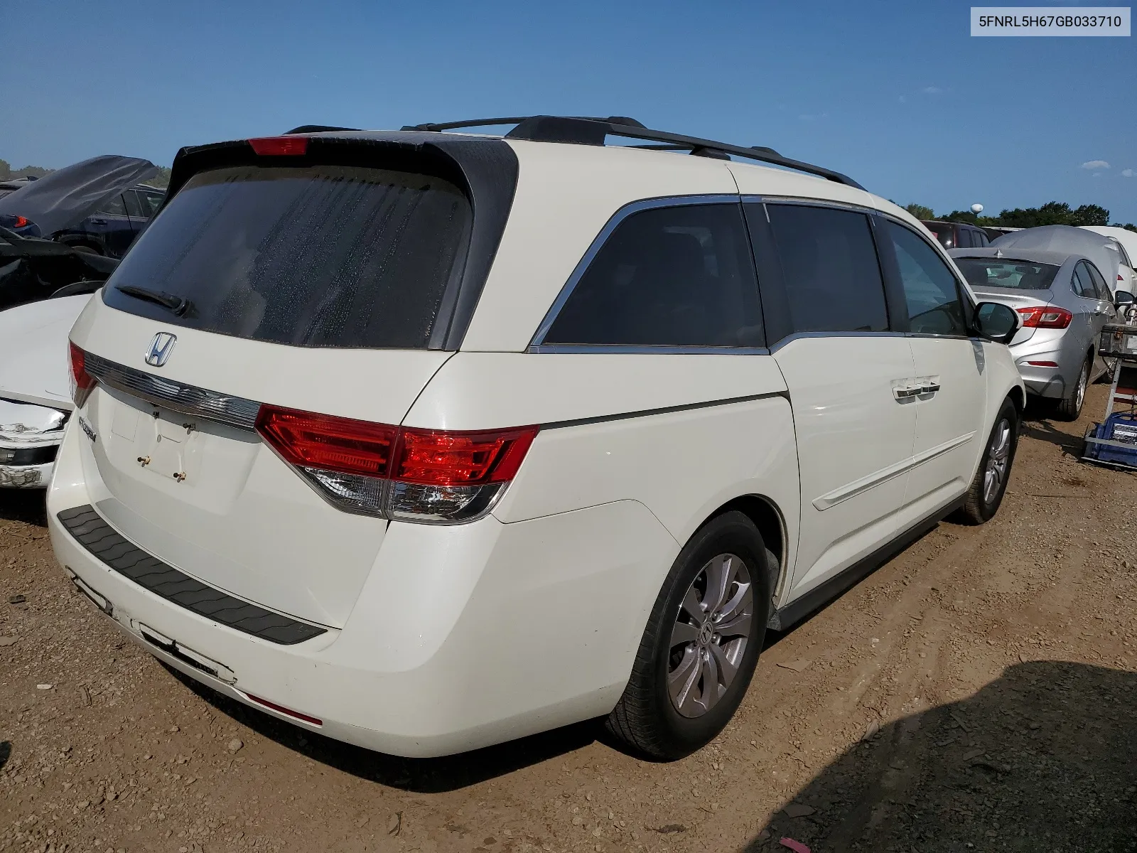 5FNRL5H67GB033710 2016 Honda Odyssey Exl