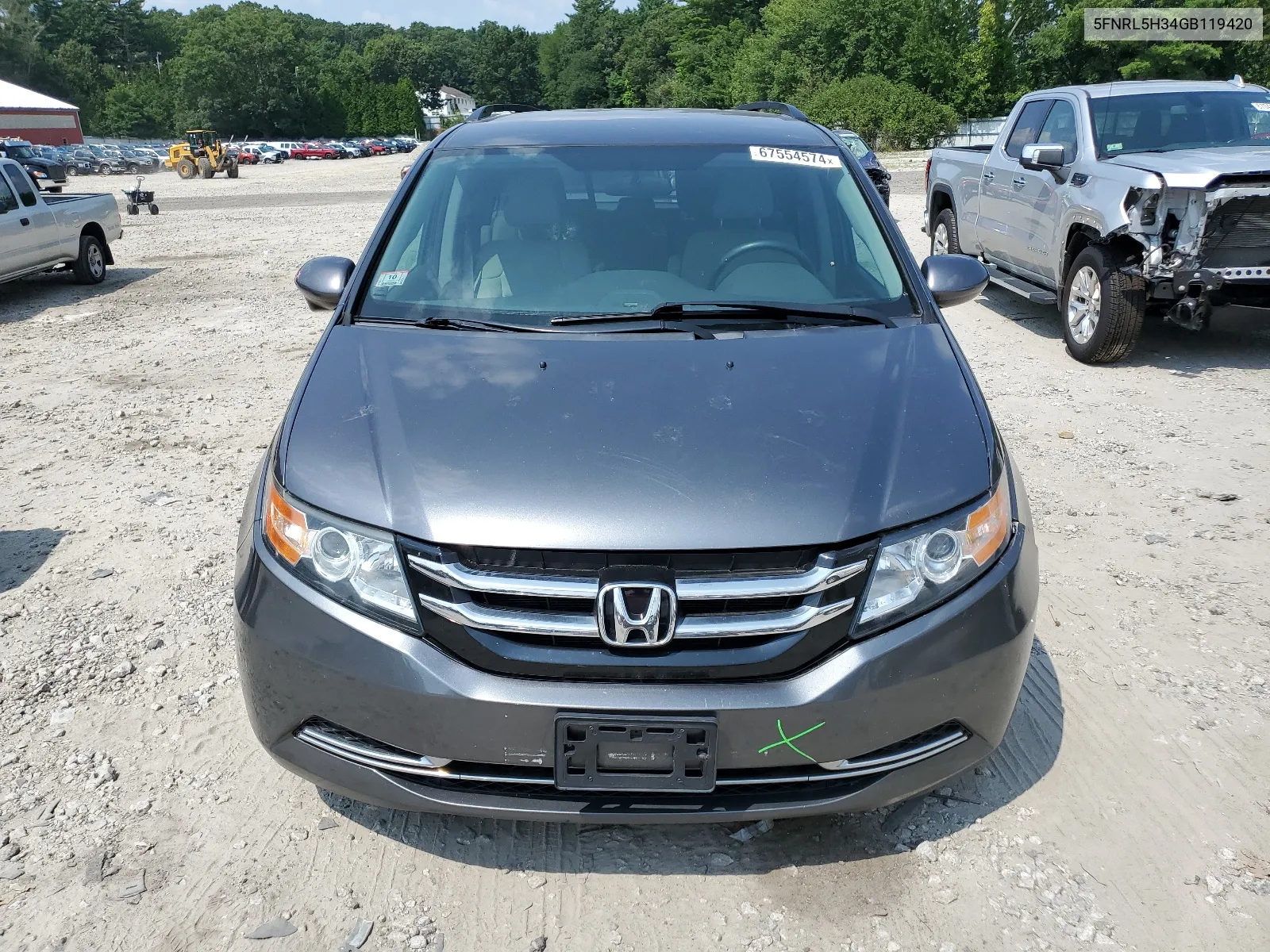 5FNRL5H34GB119420 2016 Honda Odyssey Se