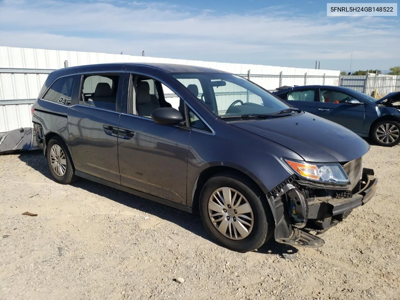 2016 Honda Odyssey Lx VIN: 5FNRL5H24GB148522 Lot: 68143184