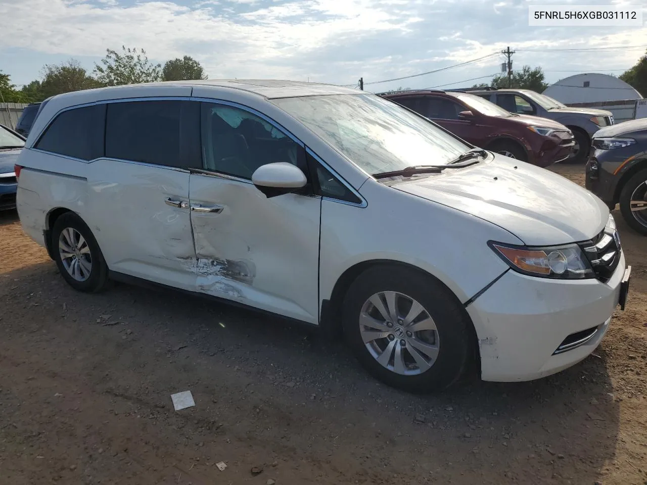 2016 Honda Odyssey Exl VIN: 5FNRL5H6XGB031112 Lot: 68756474