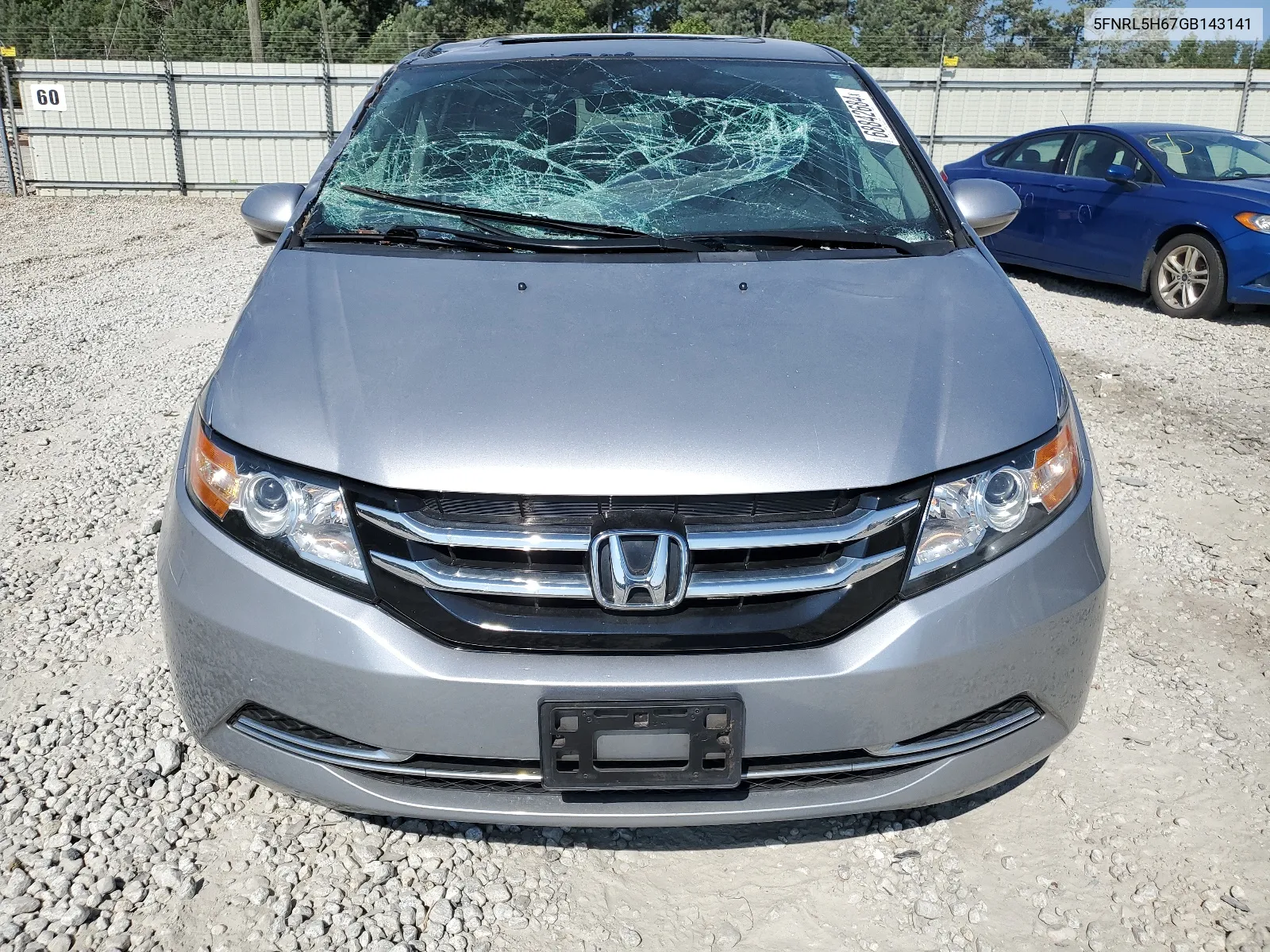 5FNRL5H67GB143141 2016 Honda Odyssey Exl