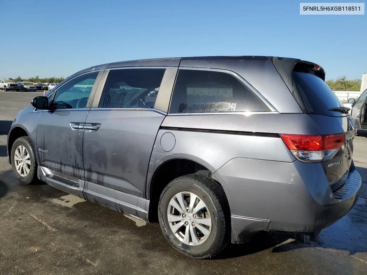 2016 Honda Odyssey Exl VIN: 5FNRL5H6XGB118511 Lot: 69121734