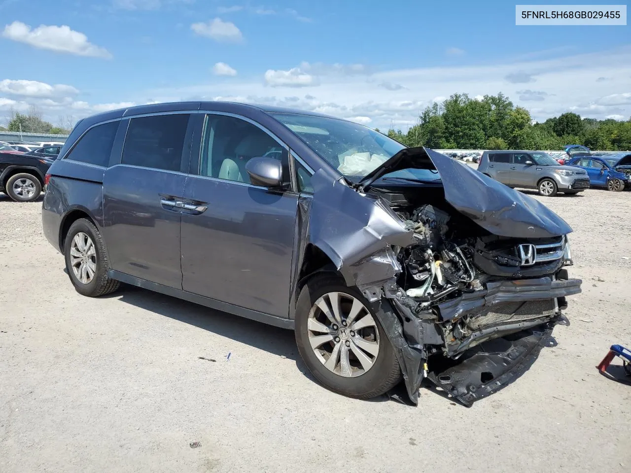 2016 Honda Odyssey Exl VIN: 5FNRL5H68GB029455 Lot: 69251594