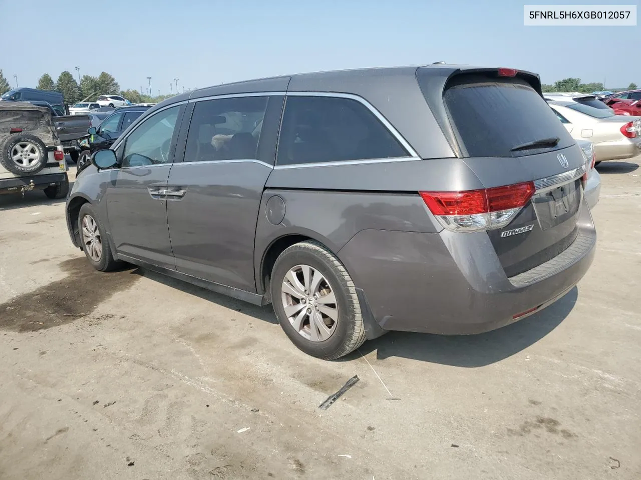 5FNRL5H6XGB012057 2016 Honda Odyssey Exl