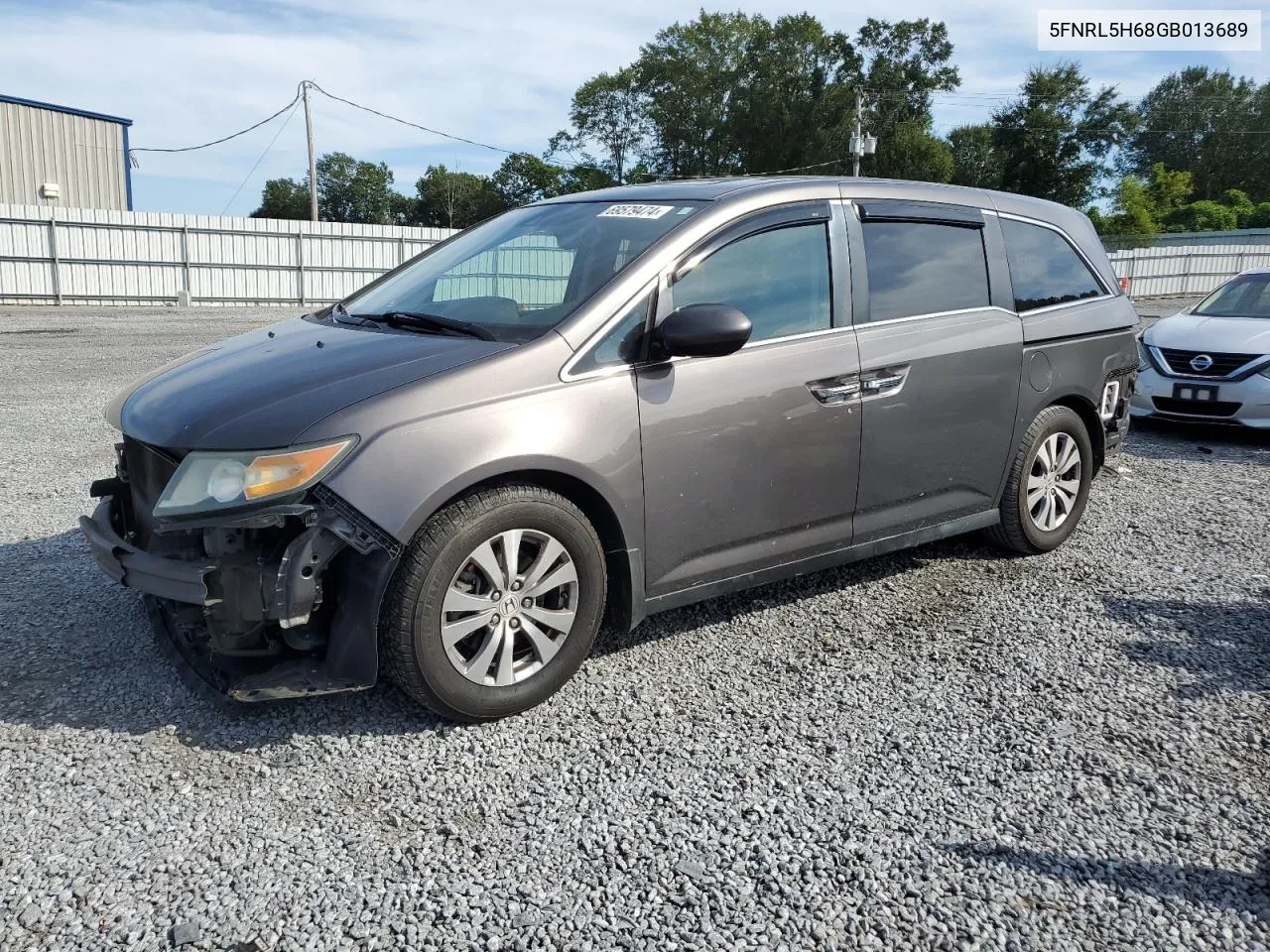 5FNRL5H68GB013689 2016 Honda Odyssey Exl