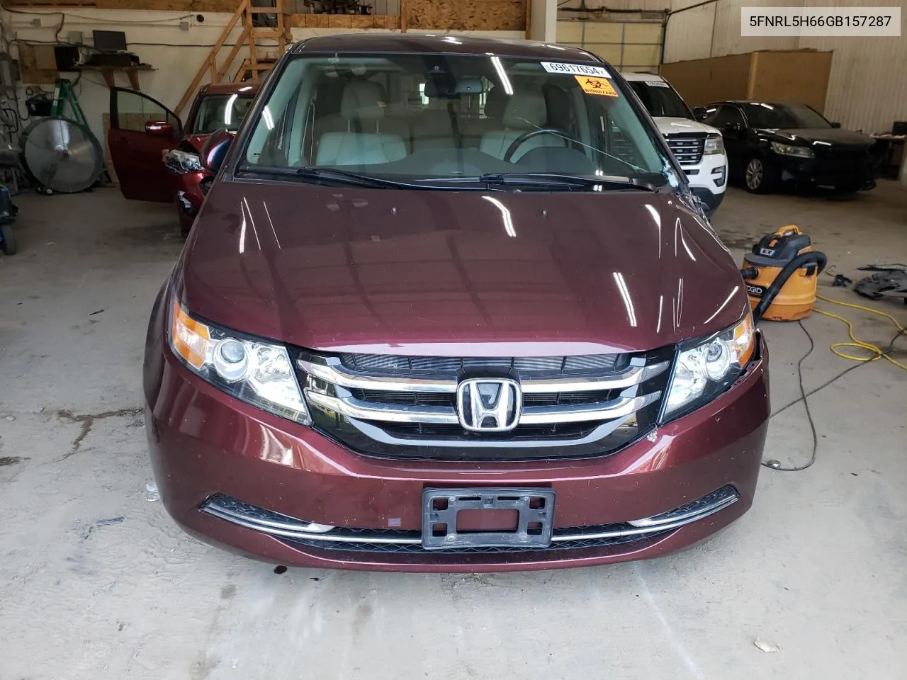 5FNRL5H66GB157287 2016 Honda Odyssey Exl