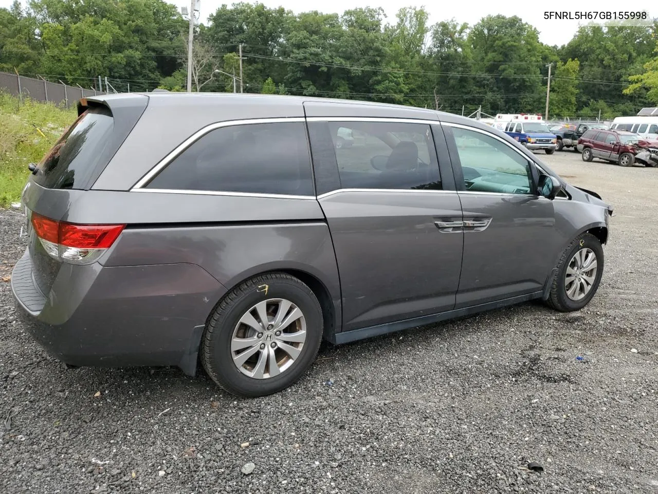 5FNRL5H67GB155998 2016 Honda Odyssey Exl