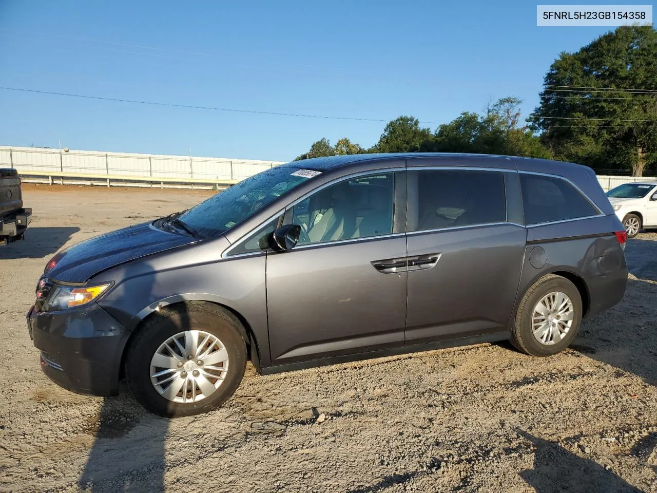 2016 Honda Odyssey Lx VIN: 5FNRL5H23GB154358 Lot: 70085674