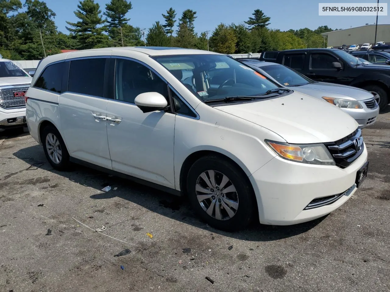 5FNRL5H69GB032512 2016 Honda Odyssey Exl