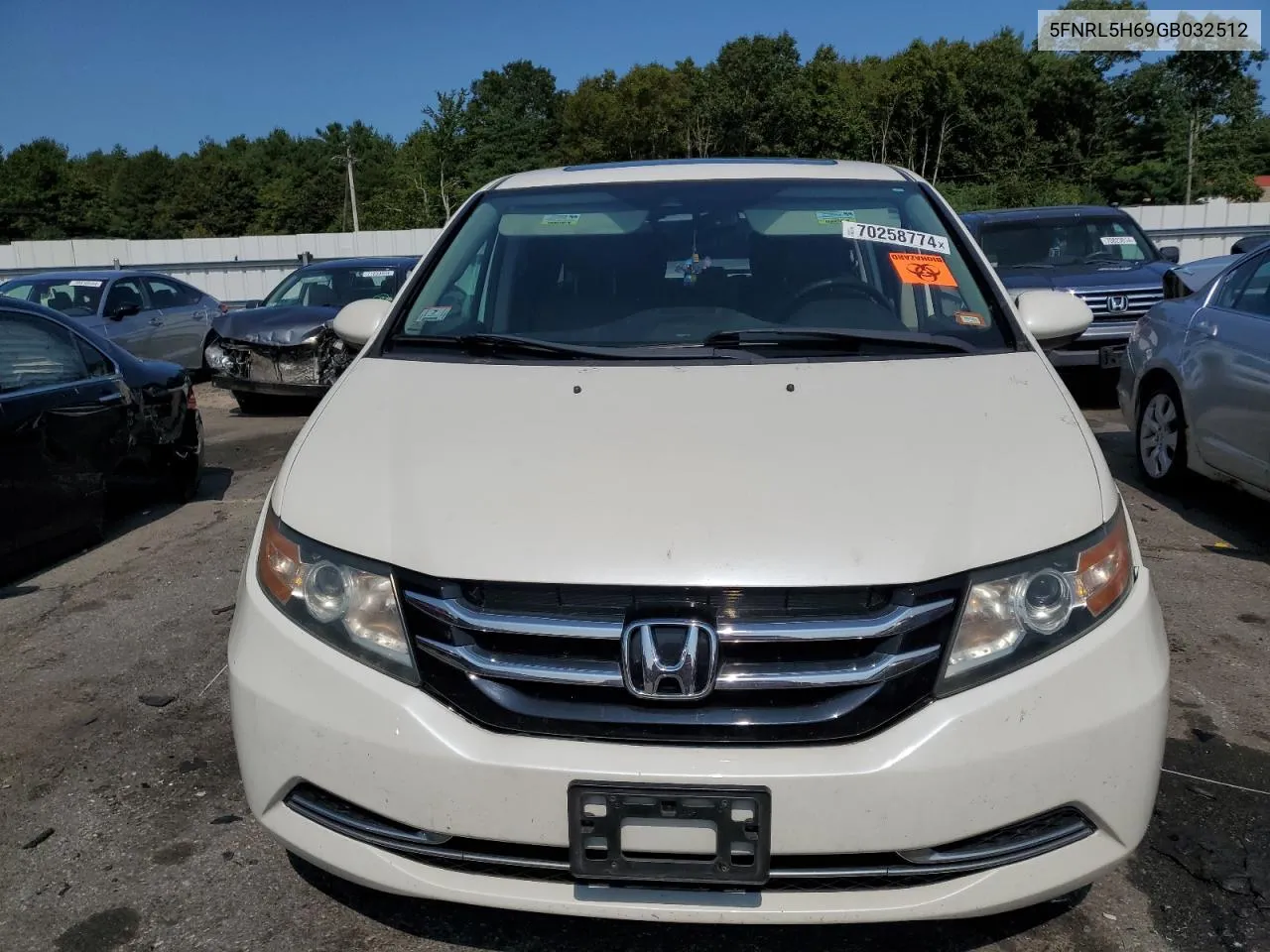 2016 Honda Odyssey Exl VIN: 5FNRL5H69GB032512 Lot: 70258774