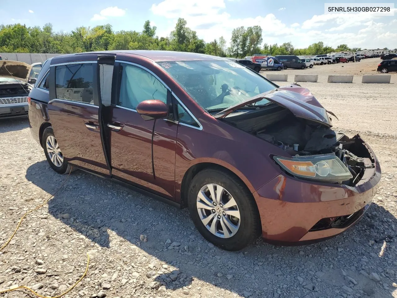 2016 Honda Odyssey Se VIN: 5FNRL5H30GB027298 Lot: 70347154