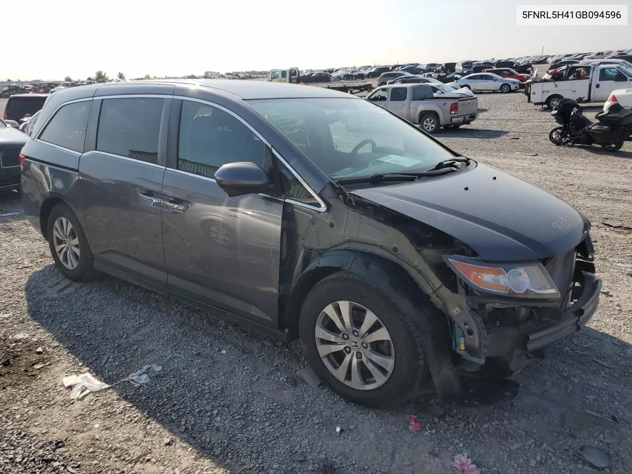 2016 Honda Odyssey Ex VIN: 5FNRL5H41GB094596 Lot: 70532334