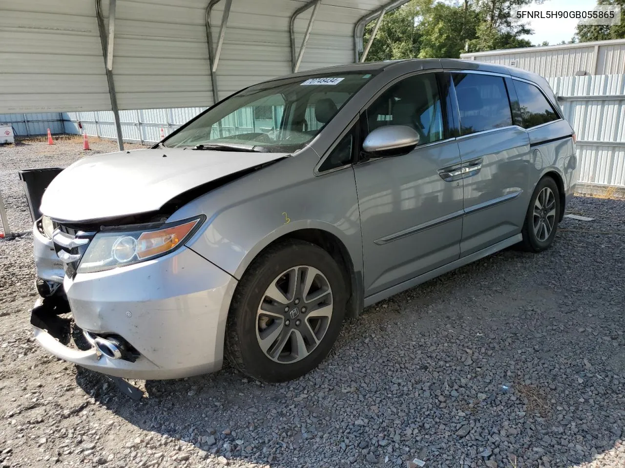 2016 Honda Odyssey Touring VIN: 5FNRL5H90GB055865 Lot: 70748434