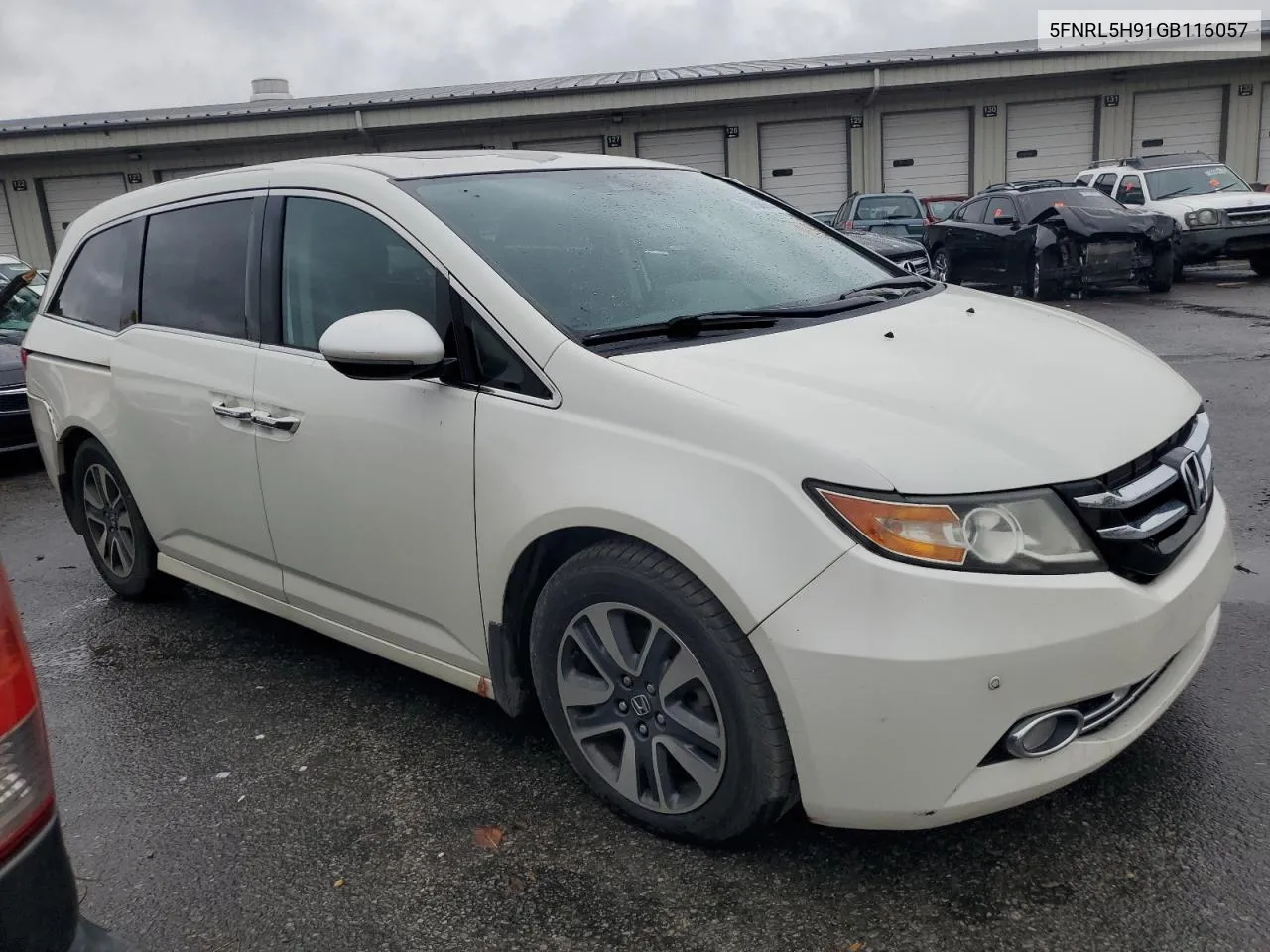 2016 Honda Odyssey Touring VIN: 5FNRL5H91GB116057 Lot: 70806054