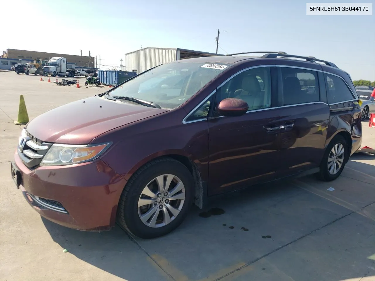 2016 Honda Odyssey Exl VIN: 5FNRL5H61GB044170 Lot: 70858564