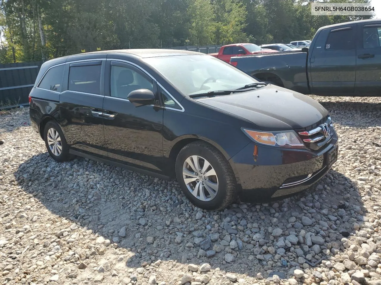 2016 Honda Odyssey Exl VIN: 5FNRL5H64GB038654 Lot: 70917884