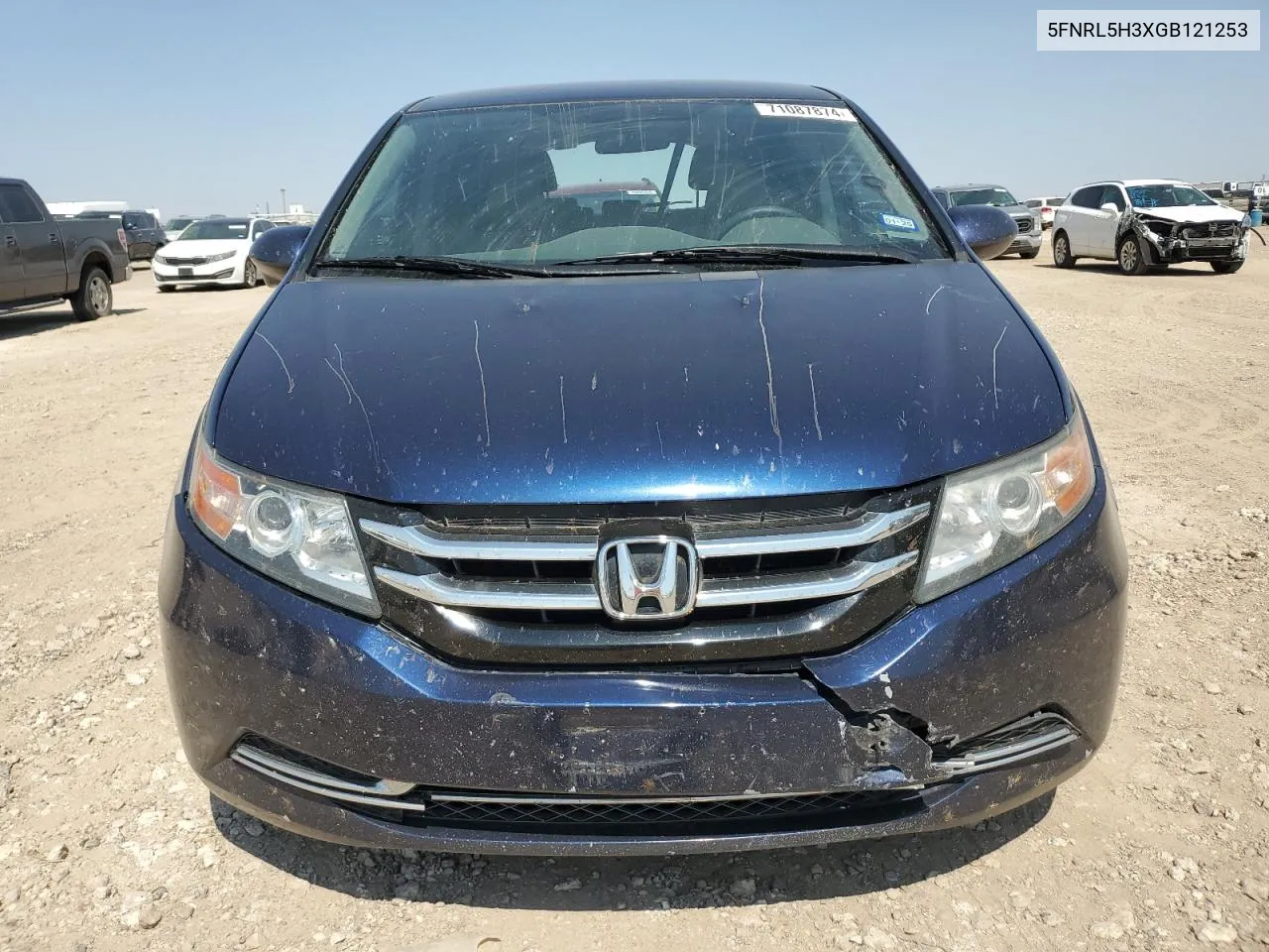 2016 Honda Odyssey Se VIN: 5FNRL5H3XGB121253 Lot: 71087874