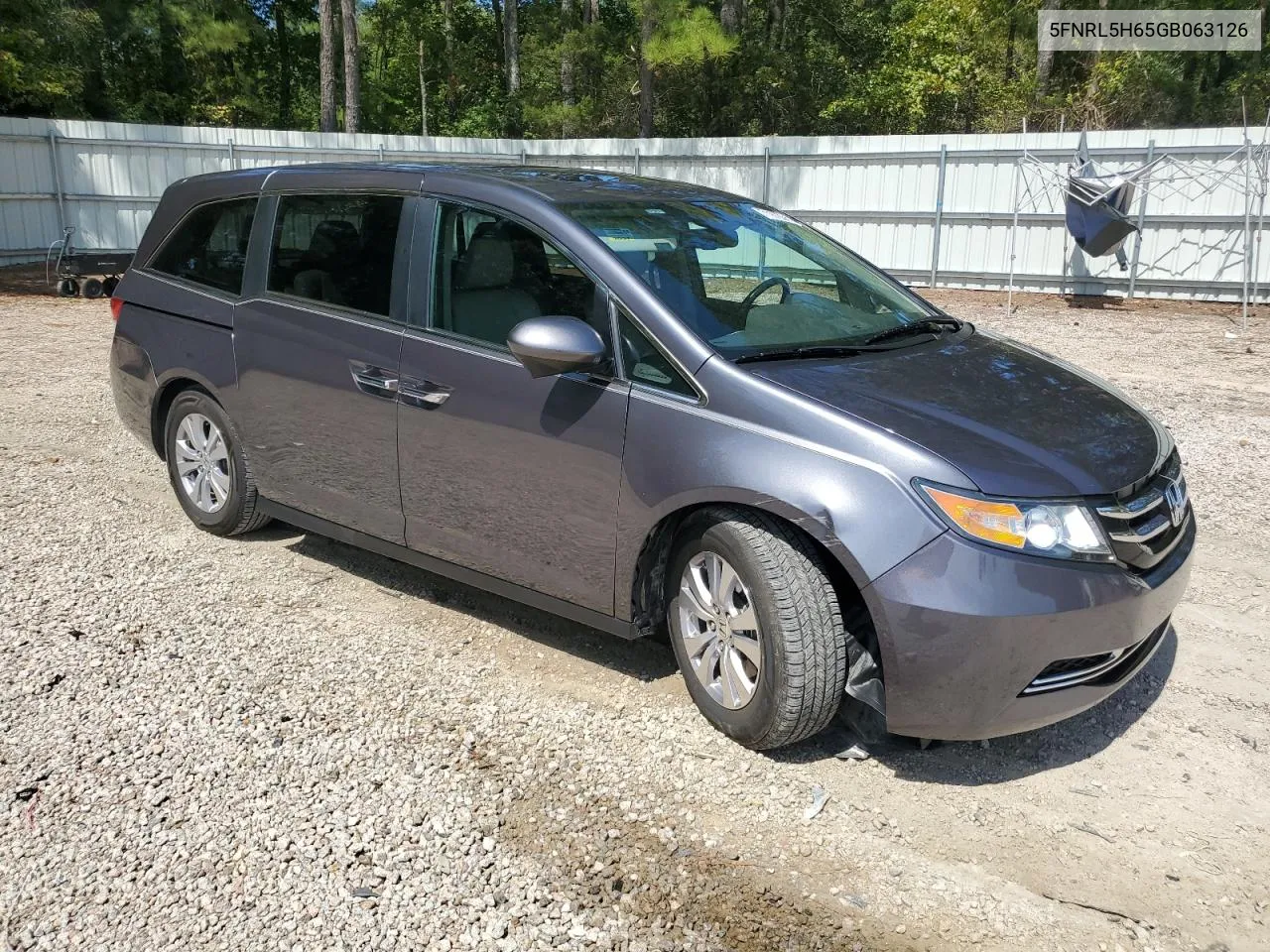 5FNRL5H65GB063126 2016 Honda Odyssey Exl