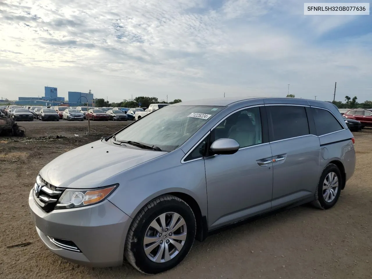 2016 Honda Odyssey Se VIN: 5FNRL5H32GB077636 Lot: 71225224