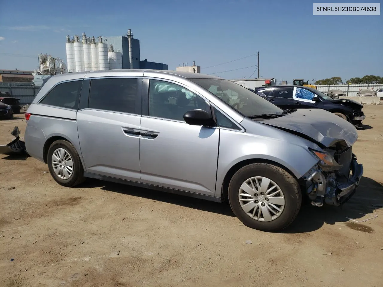 5FNRL5H23GB074638 2016 Honda Odyssey Lx